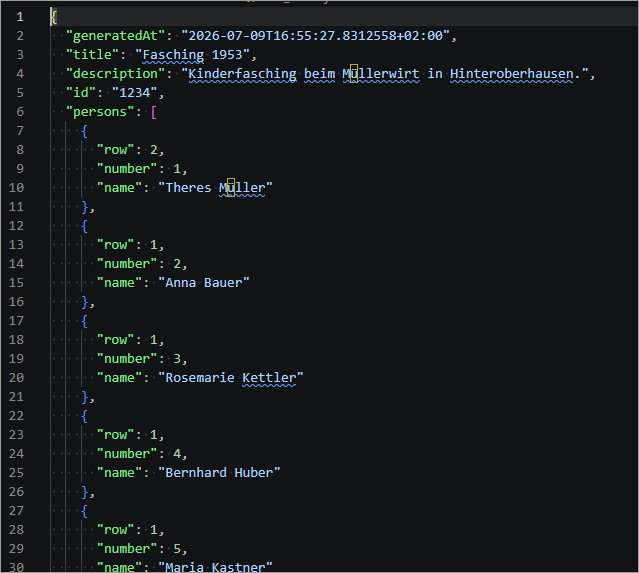 JSON-Metadaten